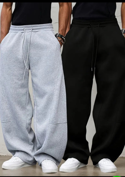 2pcs Men's oversized jogger pants